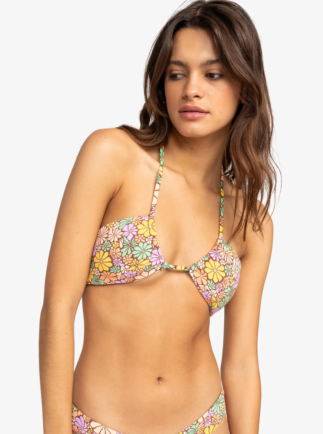 All About Sol Bandeau Bikini Top - Root Beer All About Sol Mini