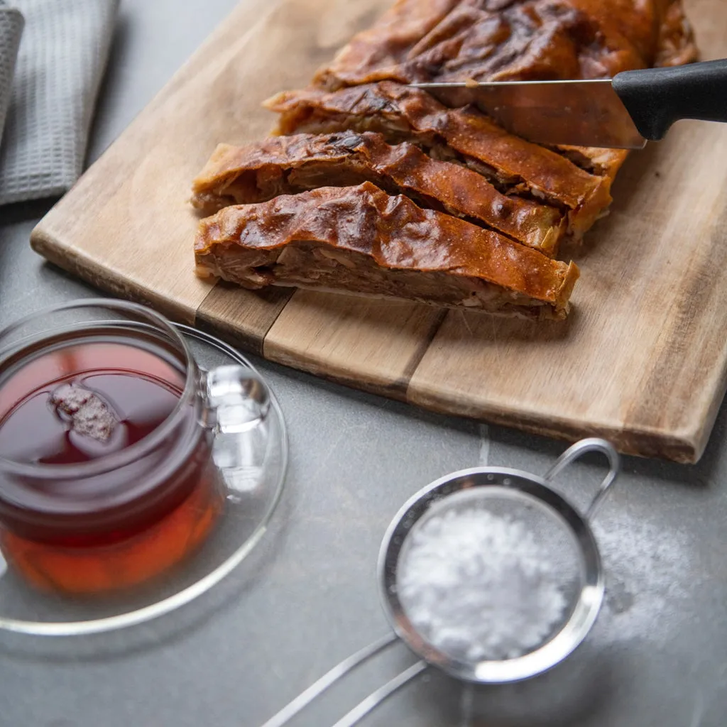 Apple Strudel - Apfelstrudel  - Traditional Austrian Pastry