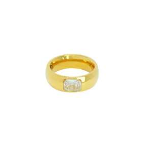 BAGUETTE ZIRCON BAND RING