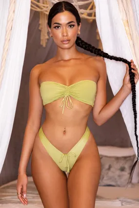 Bandeau Bikini Top in Green