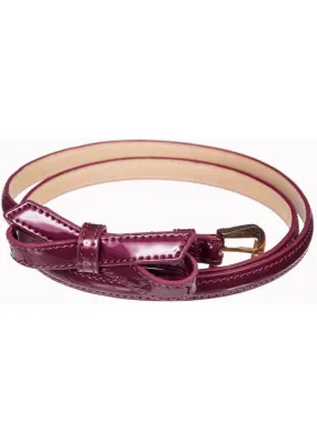 Banned Gold Rush Bow Belt Magenta