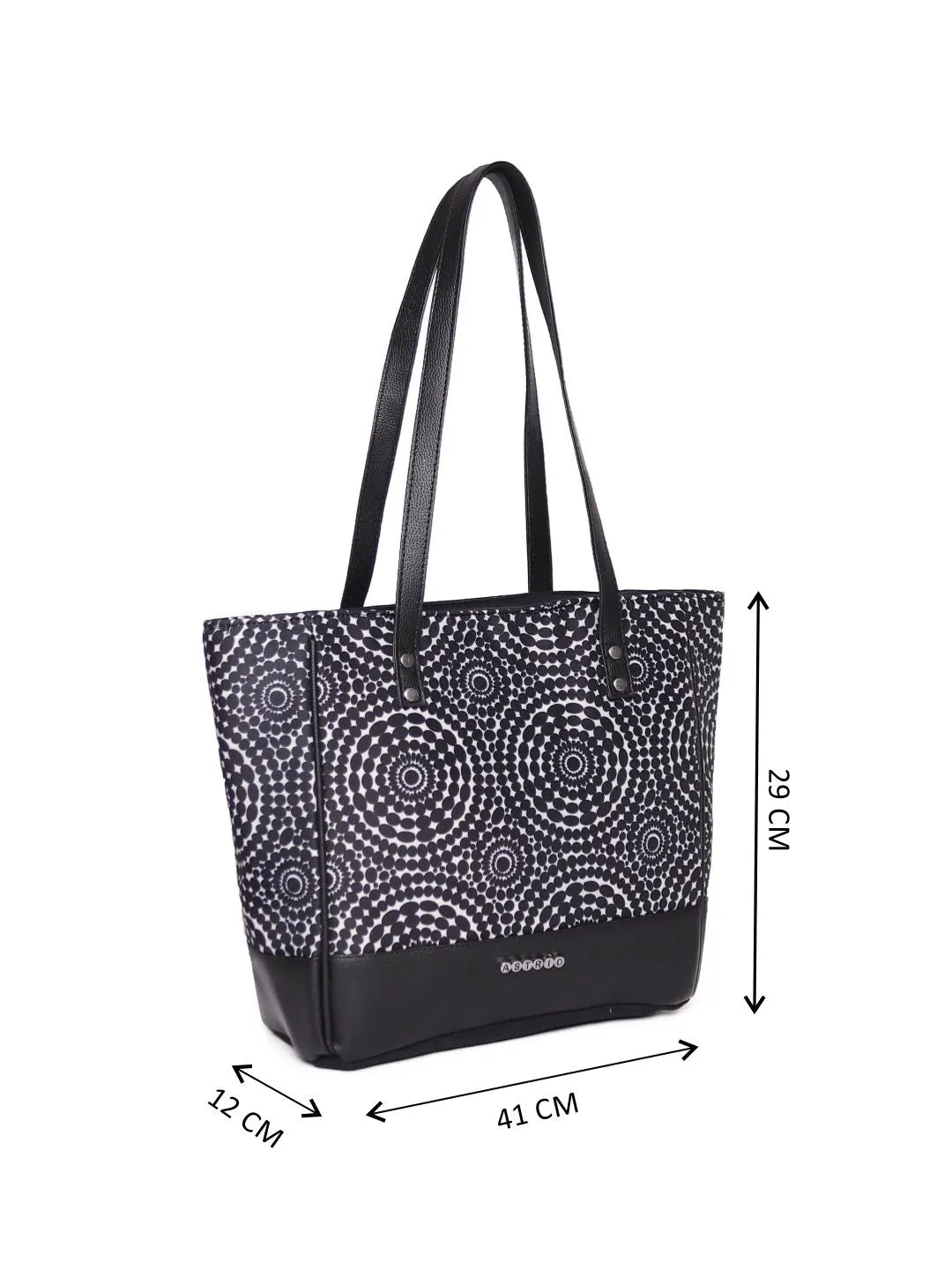 Black/White Shopper Bag