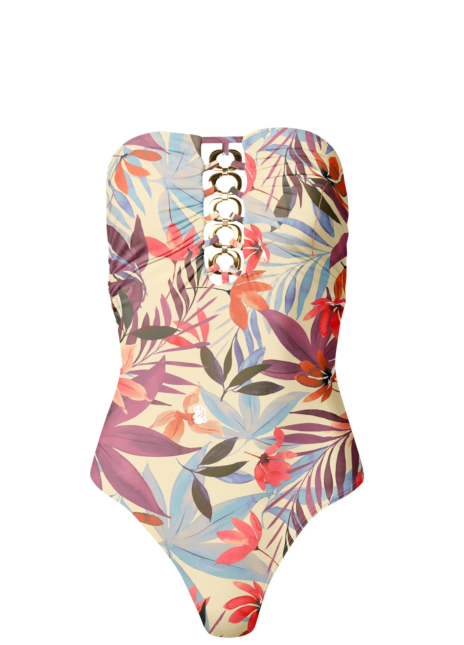 Bold Bandeau One-Piece - Tropic & Chill