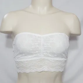 b.tempt'd 916182 by Wacoal Lace Kiss Sheer Lace Bandeau Medium White NWT