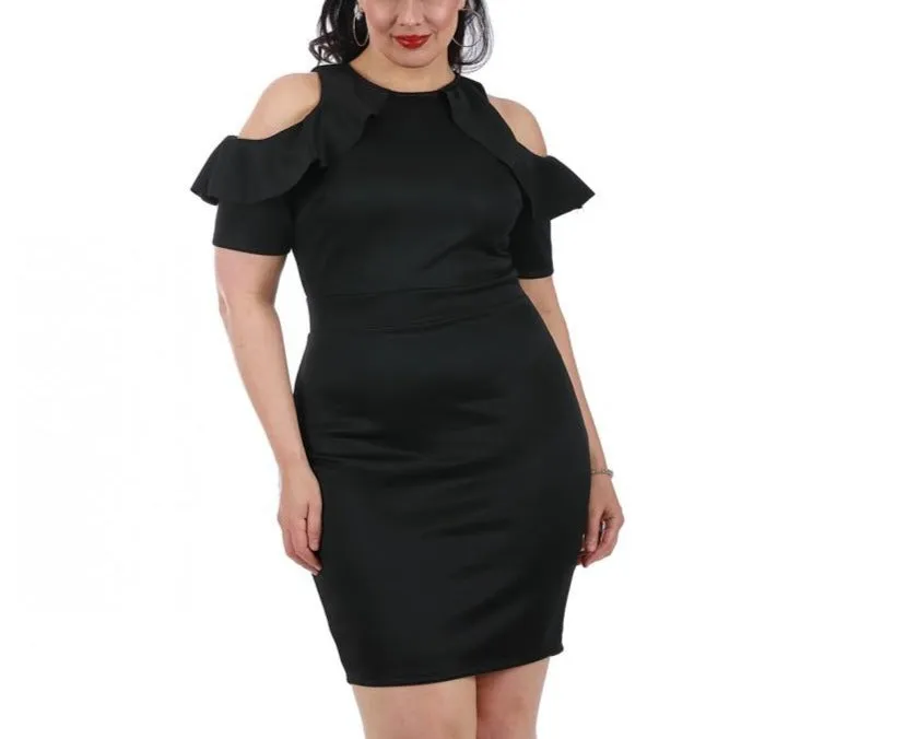 Curvy Plus Size Short Fashion Dress 3532017C