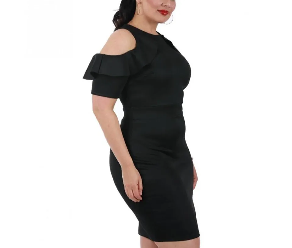 Curvy Plus Size Short Fashion Dress 3532017C