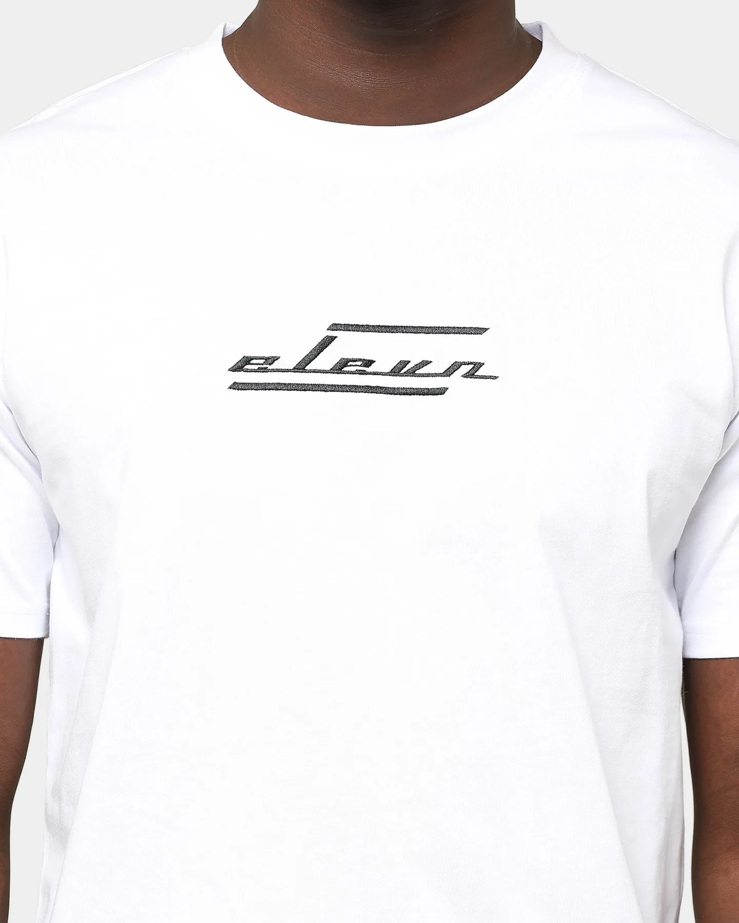 Elevn Clothing Co. Slanted Short Sleeve T-Shirt White