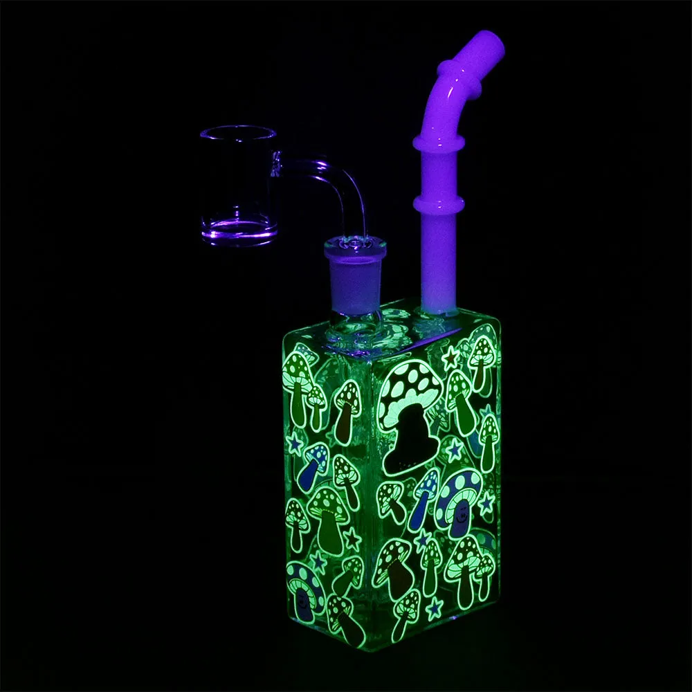 Glow Mushroom Juice Box Dab Rig