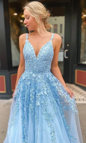 Lace Prom Dress V Neckline, Formal Dress, Evening Dress, Pageant Dance Dresses, School Party Gown, PC0765