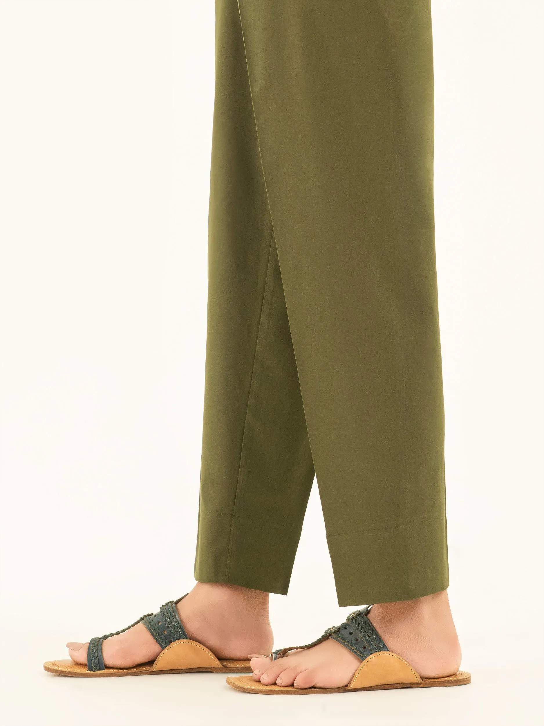 Limelight Army Green Plain Cambric Trouser (P7526TR)