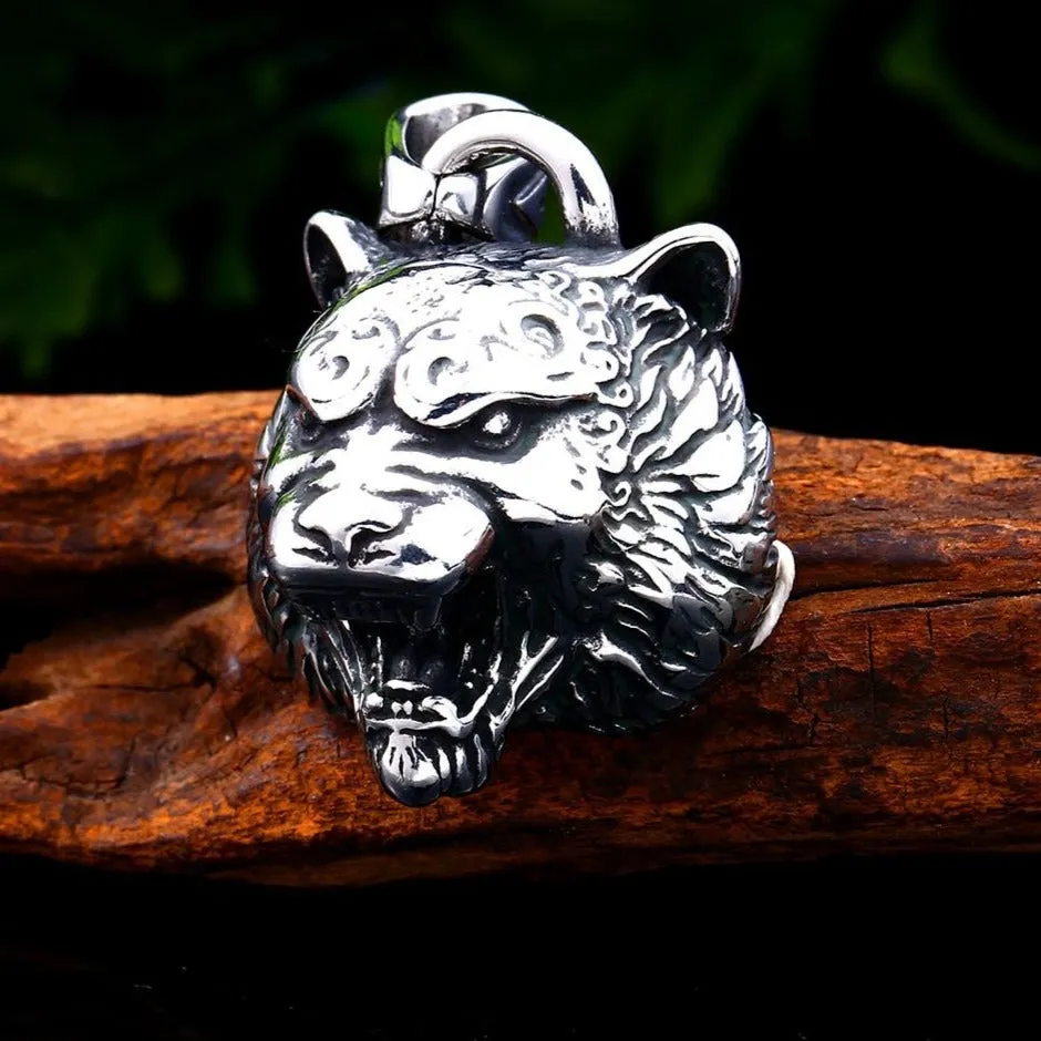 Lion and Tiger Silver Necklaces