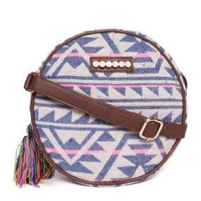 Multi Colour Round Sling Bag