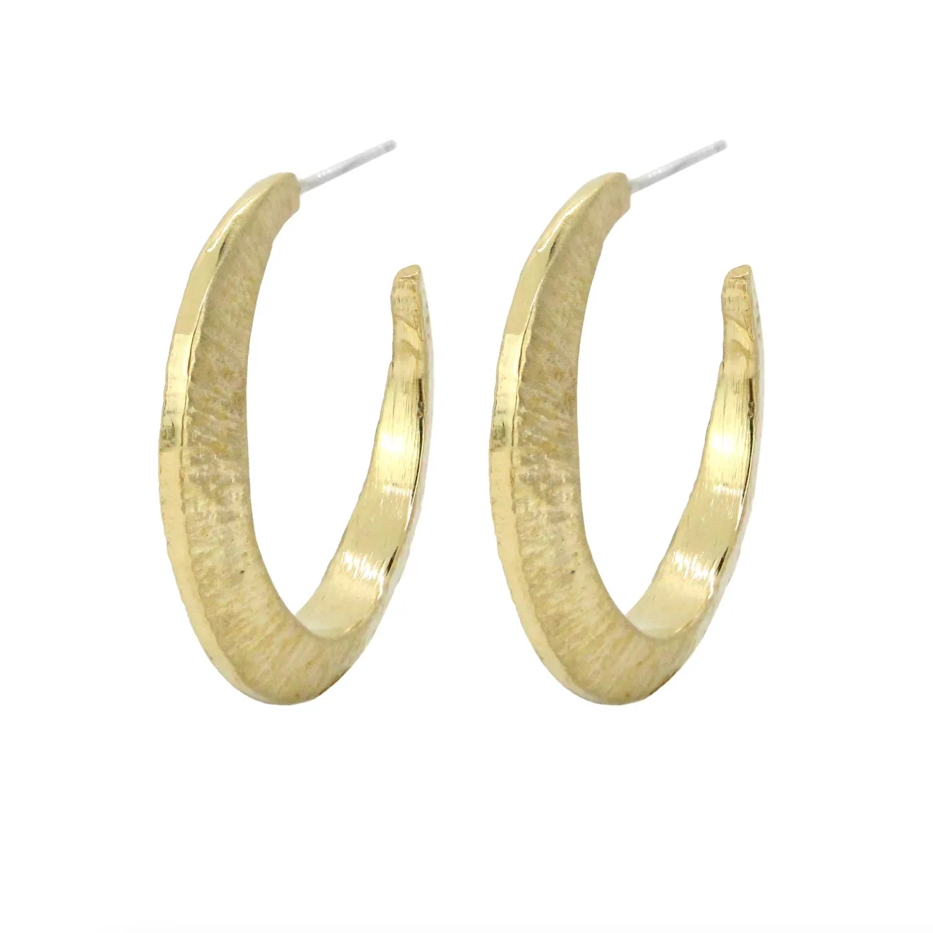 Nairobi Hoop Earrings, Bronze