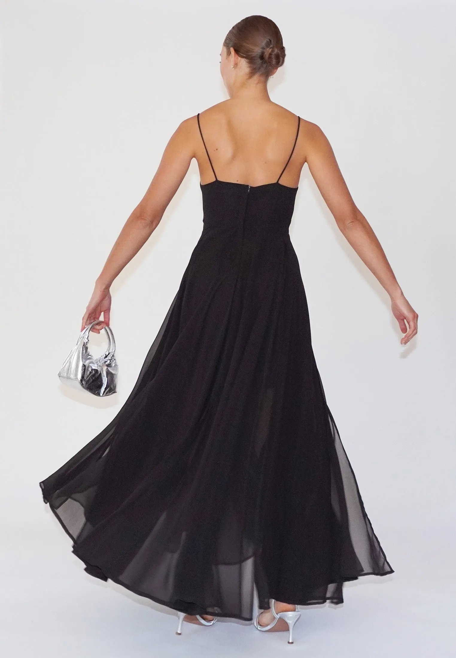 OLSEN MAXI DRESS BLACK