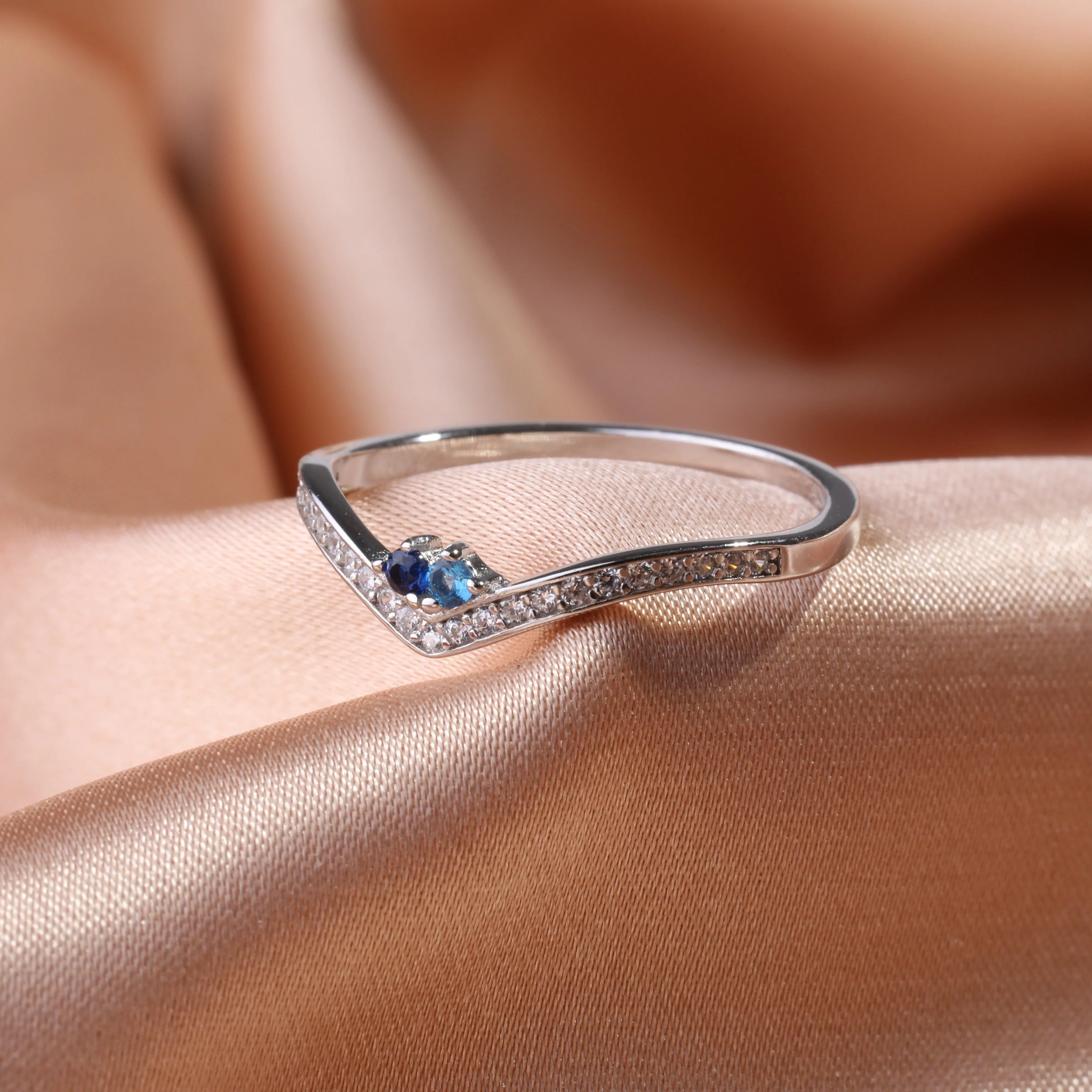 Personalized Venus Birthstone Ring