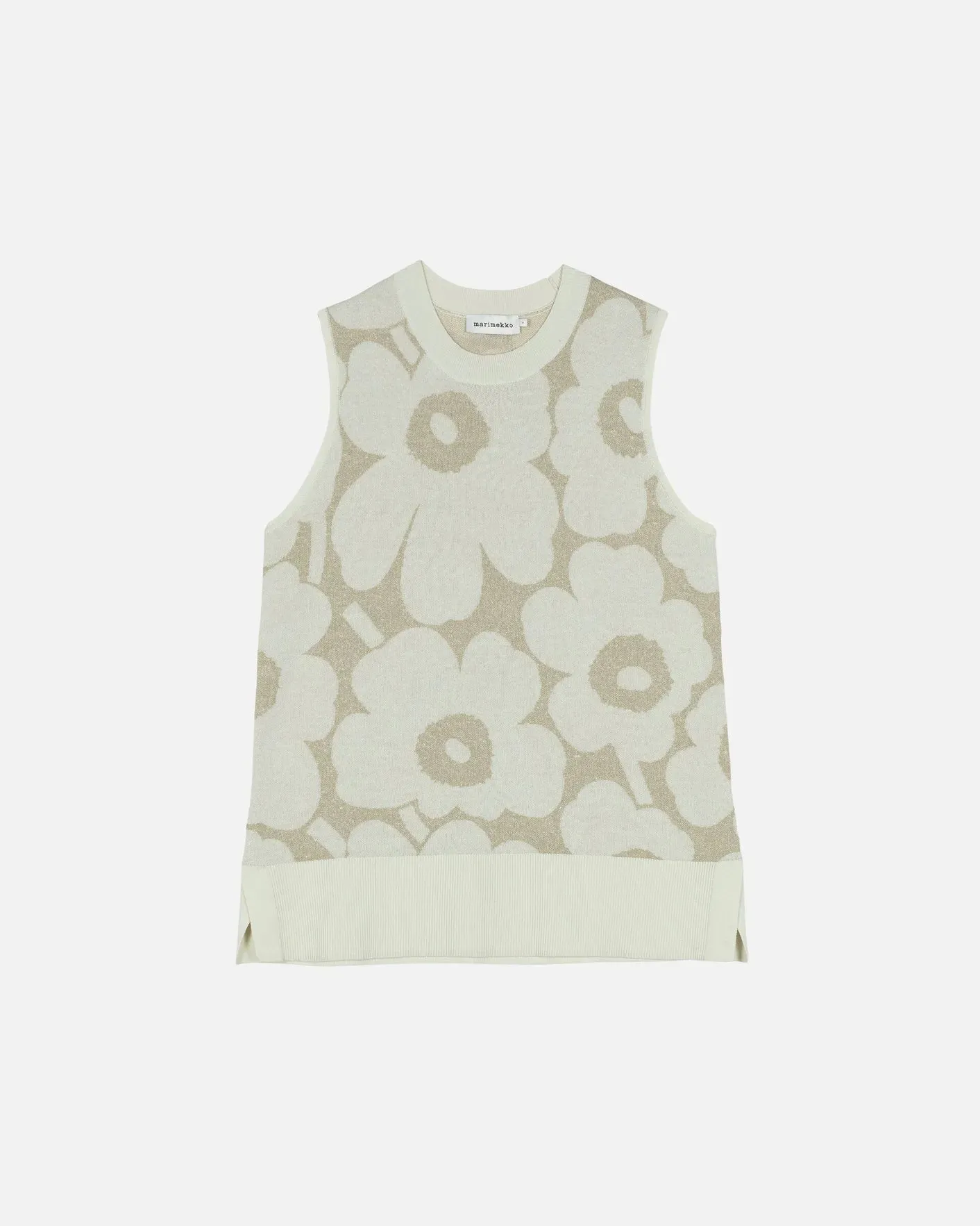 pinta pieni unikko li - cotton linen knitted vest (XS)