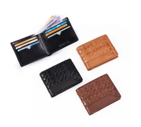 RL Hand weaved Leather wallet for men