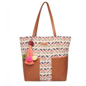 Womens Tote Bag Medium Size With Beautiful Tassel