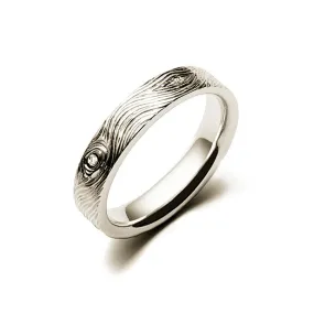 Woody Ring White Gold